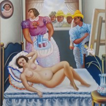 Painting "The Venus of Coffee" from Javier Maximo (1988 Oaxaca, Mexico)